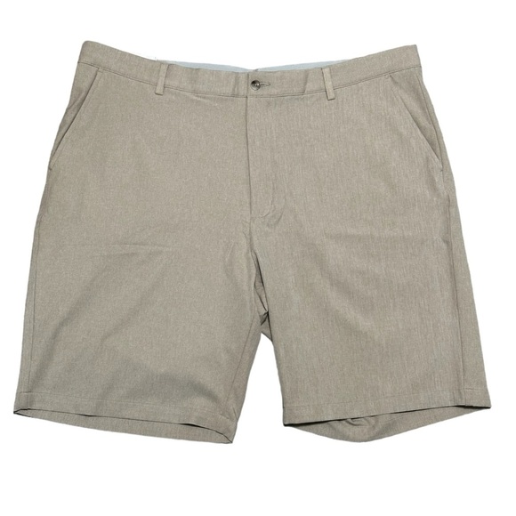Men's Greg Norman 42 XL Golf Shorts Khaki Chino Khakis Flex Waist Stretch NWT - Picture 3 of 9